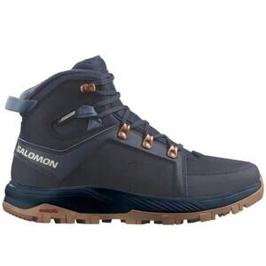 NEW SALOMON women's outchill ts cswp hiking boots in carbon/carbon/bering sea